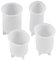 Silicone Candle Mould Set 4 Piece Cylindrical Candle Making Moulds 3D Resin Casting Mold DIY Pillar Candle Wax Soap Crafts Epoxy Mould for Dinner Party Home Decoration