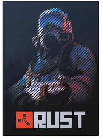 Displate Offiziell Rust MetallPoster Magnetische Befestigung Inklusive Lizenziert Bilder Hochwertiges Poster Rust - Blurry Rust - Size M - 45 cm x 32 cm