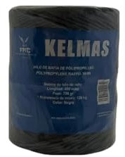 Kelmas - Corde - Ficelle - Raphia - 225m - 750g - 4MM - Corde Agricole - Corde de Jardinage - Corde d'Emballage - Corde Artisanale - Corde de Palissage - Corde à Tomates - Corde Noire