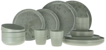 Travellife Palma Camping Geschirrset Green 16-teilig
