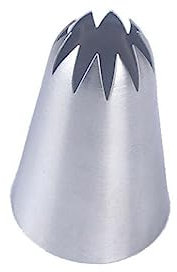 QtthZZr Utensili Pasticceria Ugello per Tubazioni di Grandi Dimensioni Decorazione per Crema per Torte Cupcake Strumenti per Pasticceria 10 Denti Chiudi Stella Beccucci Grandi