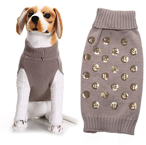 YARNOW Hunde Fleece Pullover Winterpullover Für Hunde Warme Hundekleidung Für Herbst Welpenpullover Mit Ausreichend Platz Unten Maschinenwaschbar