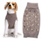 YARNOW Hundebekleidung – Haustierpullover Mit Squama-Muster Warm Und Bequem Größe XXS Grau