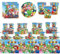 Ptydecta Vaisselle Anniversaire Ensemble D'anniversaire Decoration Anniversaire Assiettes Serviettes Tasse Nappes,Idéal pour 20 Personnes (b)