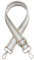 Whakano Verstellbarer Taschengurt,3.8cm Breiter Schultergurt Schulterriemen,Handtaschen Riemen Damen und Herrenm für DIY Zubehör Schultertaschen Umhängegurt Gurt,Weiß,Silver Buckle