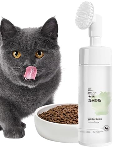Dog Bowl Cleaning Brush,Dish Washing Scrubbers with Brush 150ml Dish Cleaner - Plant-Based Formulated Scrubber Dish, Effective Pet Bowl Cleanser for Food Or Water Bowl