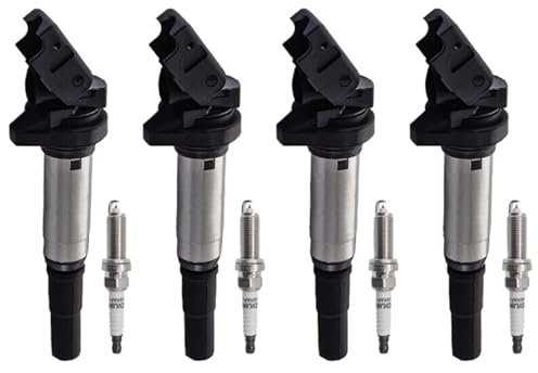 Zündspule 4-teilige Zündspule 12137575010, kompatibel for BMW E87 E39 F07 520I 523I 525I, kompatibel for MINI Countryman R58 R59 Roadster Cooper, kompatibel for Peugeot 207 308 3008