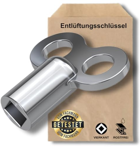 Premium Heizkörper Entlüftungsschlüssel – stabil & robust – für effizientes Heizen – universell passend – Heizkosten sparen – einfaches Entlüften von Heizungen
