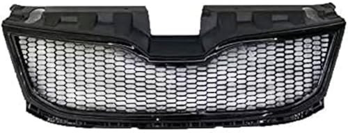 YHQKJ Auto Frontstoßstange Kühlergrill für Skoda Octavia 2018-2020, ABS Frontstoßstangengrill Radiator Kühlergrille Frontgrill Karosserie Tuning Zubehör