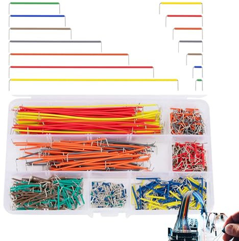 560 Stück Breadboard Jumper Kabel Kit,Jumper Wire,Jumper,Steckbrett Steckbrücken,14 Verschiedene Längen,Mehrfarbigljumper Kabel Drähte Mit Kunststoffbox Für Schaltungslöten