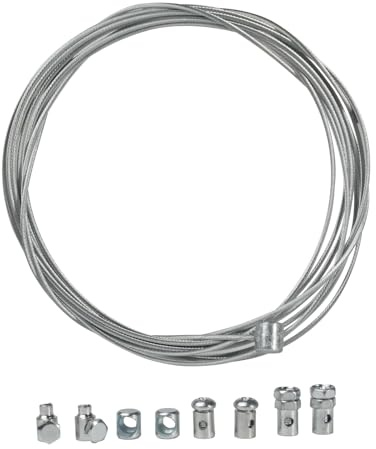 FortuneGlobe - Kit de cable acelerador universal de 2,5 m de diámetro de 1,2 mm con nipple para carburador y mango de gas de scooters y motocicletas de 50 cc (motor AM6/GY6)