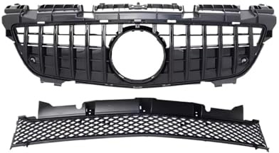 Front Kühlergrill Frills Frontmaske Gitter Stoßstangengrill Haube Mesh Grill Body Kit Tuning Zubehör Für Benz SLK R172 2011-2015 Diamond GT Style Frontstoßstangen Maske(GT Black)