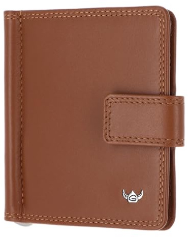 Golden Head Leder Kartenetui Geldklammer Polo RFID Protect Clip-Scheintasche 1906 Cognac braun