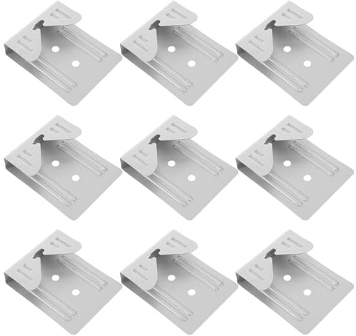 Crochets de Miroir Robustes en Fer, Lot de 10 Pièces Argenté | Fixation Solide, Installation Facile, Usage Polyvalent, pour Cadres Photo et Miroirs, Format Compact, Finition Argenté