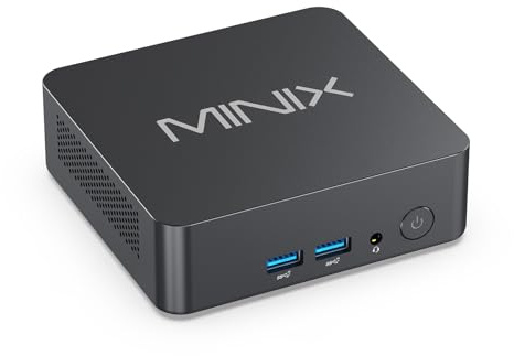 MINIX Mini PC N300, Intel Core 3 Prozessor N300 (8-Core, bis zu 3.8GHz), 16GB DDR5 RAM, 512GB PCIe SSD, Triple 4K Display Support, WiFi 6, Bluetooth 5.2, 2.5G LAN, Windows 11 Pro