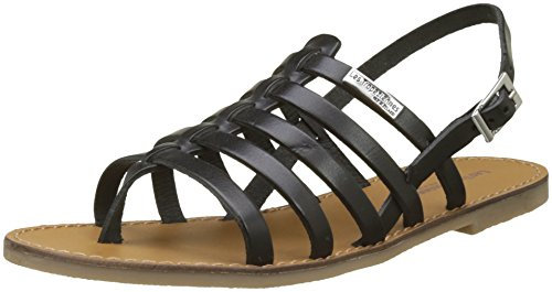 Les Tropeziennes Femme Herilo Racine Accueil Chaussures-femme Sandales -spartiates, Noir, 38 EU