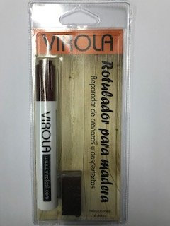 Rotulador + cera para madera reparador de arañazos y desperfectos (WENGUE)