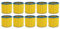vhbw 10x Filtro plisado compatible con Einhell AS Inox INOX aspiradora - Filtro, cartucho