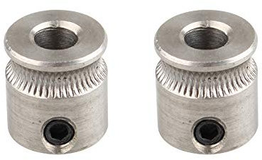 Jopto Makerbot MK7 Direct Drive Extruder Hobbed Gear 1,75 mm Filament 3D Drucker Extruder Riemenscheibe 5 mm Schaft RepRap 2 Stück