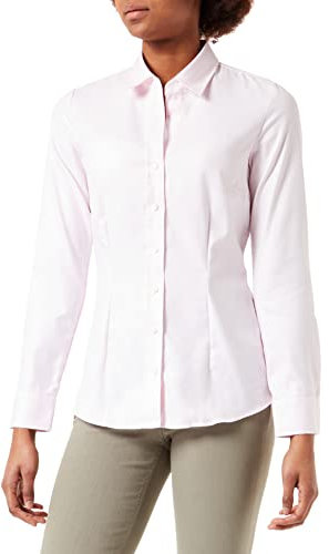 Chemisier femme Seidensticker - chemisier de ville - facile à repasser - col chemise - coupe slim - manches longues - 100 % coton