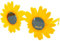 Brille Sonnenblume gelb