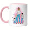 Kiddle-Design Mutter Kind Tasse Rosa Personalisiert Muttertagsgeschenk Name Mama Kinder Tochter Sohn Baby Geschenk Mütter Muttertag