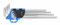 Högert Tamper-Torx -kompatibelSchlüssel, extra lang , 9 Stk.