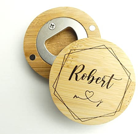 Abridor con Imán Personalizado Para Bodas, Comuniones y Fiestas, Regalo para Invitados de Boda, Detalle para Invitados Comunión, Bautizo, Abridores Personalizados Boda, Imanes Personalizados