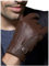 GSG SINCE 1998 Lederhandschuhe Herren Gefüttert Winter Lammfell Handschuhe Echtes Leder Warm Touchscreen Mit Kaschmir Gefüttert Braun L