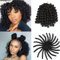 1B, 20cm 8 / WAND CURL / 240G / 3 pieces d'extensions de cheveux pour tresses au crochet/par pièce : 20 méches 80G / aspect naturel PREMIUM + CROCHET BIJOUX ET BONNET DE DOUCHE OFFERT