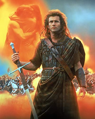 Braveheart (1995) Mel Gibson Poster Kunstwerk 25,4 x 20,3 cm Foto