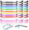 TSHAOUN 12 Pack Anti Slip Brillen Straps mit 12 Paar Ohr Griff Haken,Anti-Rutsch-Brillen-Halterung,Silikon Brillenhalter Antirutsch Brillenbügel Überzüg Brillen Ohrpolster Ohrbügel (12 colores)