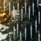 Gukasxi 100 Stück Eiszapfen Weihnachtsbaum Anhänger mit Seil, Acryl Kristall Eiszapfen Hängende Ornamente Weihnachtsbaum Hängende Anhänger für Christbaumschmuck Hängende Party Supplies