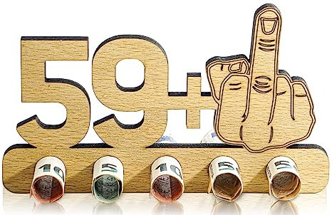 Munera Design - lustiges zum 60. Geburtstag Geld-Geschenk Holz