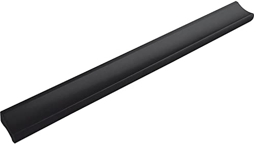 ALLES IM GRIFF Möbelgriff Alto LA 160mm - flacher Schubladengriff Breite 200mm - ideal Schubladen, Aluminium schwarz matt