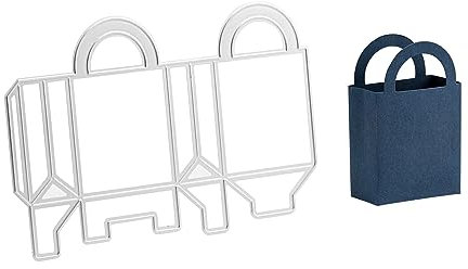 Stanzenshop Stanzschablone Kleine Tasche, Geschenk, Verpackung, Einkaufen, Stanzformen, Schablonen, Scrapbooking, Kartenherstellung, DIY, Prägeschablonen