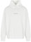 Armani Exchange Small Front And Back Cotton French Terry Felpa con Cappuccio, Bianco Sporco, L Uomo