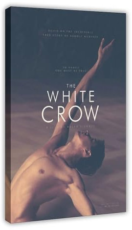 ZOLULA Filmposter White Crow auf Leinwand, Schlafzimmer, Dekoration, Sport, Landschaft, Büro, Raumdekoration, Geschenk, Rahmenstil, 50 x 75 cm