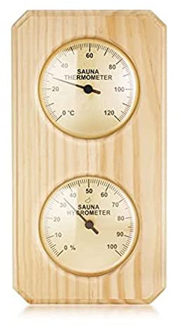 Sauna Thermometer und Hygrometer 2 in 1 Luftfeuchtigkeit Temperatur Messung für Zuhause Familie Hotel Saunaraum