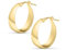 Amberta Damen 925 Sterling Silber Dicke Ohrringe: Gold Dicke Ohrringe 20 mm