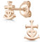 Materia Anker Ohrringe rosegold 925 Silber Mädchen SO-38-R