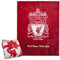 Liverpool F.C. Fleecedecke, weiche Fussball Kuscheldecke 125 x 150 cm (Rot)
