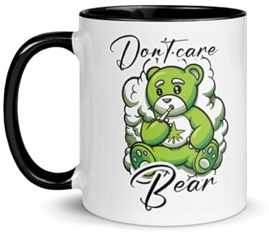 Dont Care Bear Weed Mug | Cannabis Mug, Funny Stoner Gift, BFF Weed Smokers Gift