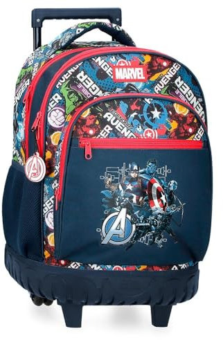 MARVEL Legendary Fille Bagage- Sac de Messager, Bleu