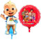 Toyland® 2er-Pack Cocomelon-Ballons – Großer Baby-JJ-förmiger Ballon 81 cm (32 Zoll) & runder Cocomelon-Familienballon 45,7 cm (18 Zoll) – Partydekoration für Kinder