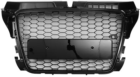 QUARKZMAN Rejilla De Parrilla Delantera Superior Del Capó Para Audi A3 2008-2012 Negro