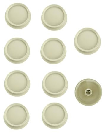 26115-T Replacement Rotary Dimmer Fan Speed Control Switch Knob,25 Inch Dia D Shaped Shaft (2,Ivory)