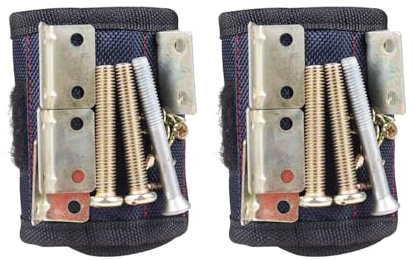 2 Stück Magnetisches Handgelenkband, Magnetischer Werkzeughalter, Tragbares Magnetisches Werkzeug-Handgelenkband, Werkzeug-Magnetstreifen, Stationäres Werkzeug-Handgelenkband