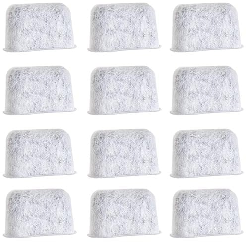 Salbei-Kaffeemaschinenfilter, 12 Stück, Aktivkohlefilter, Salbei-Wasserfilter, passend für Kaffeemaschinen, Ersatzreinigung von Chlorgerüchen
