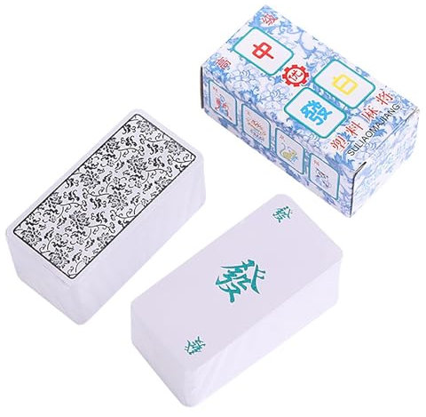 Mahjong-Karte 2023-136 Karten-Set Chinesische Mahjong-Kartenspiele Mahjong, Chinesische Traditionelle Mahjong-Spielkarten | Kartendruck-Handheld-Mahjong-Spiel Kartenspiel Mahjong-Spielkarten